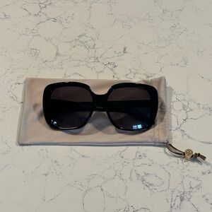 Tory Burch Black Oversized Sunglasses
